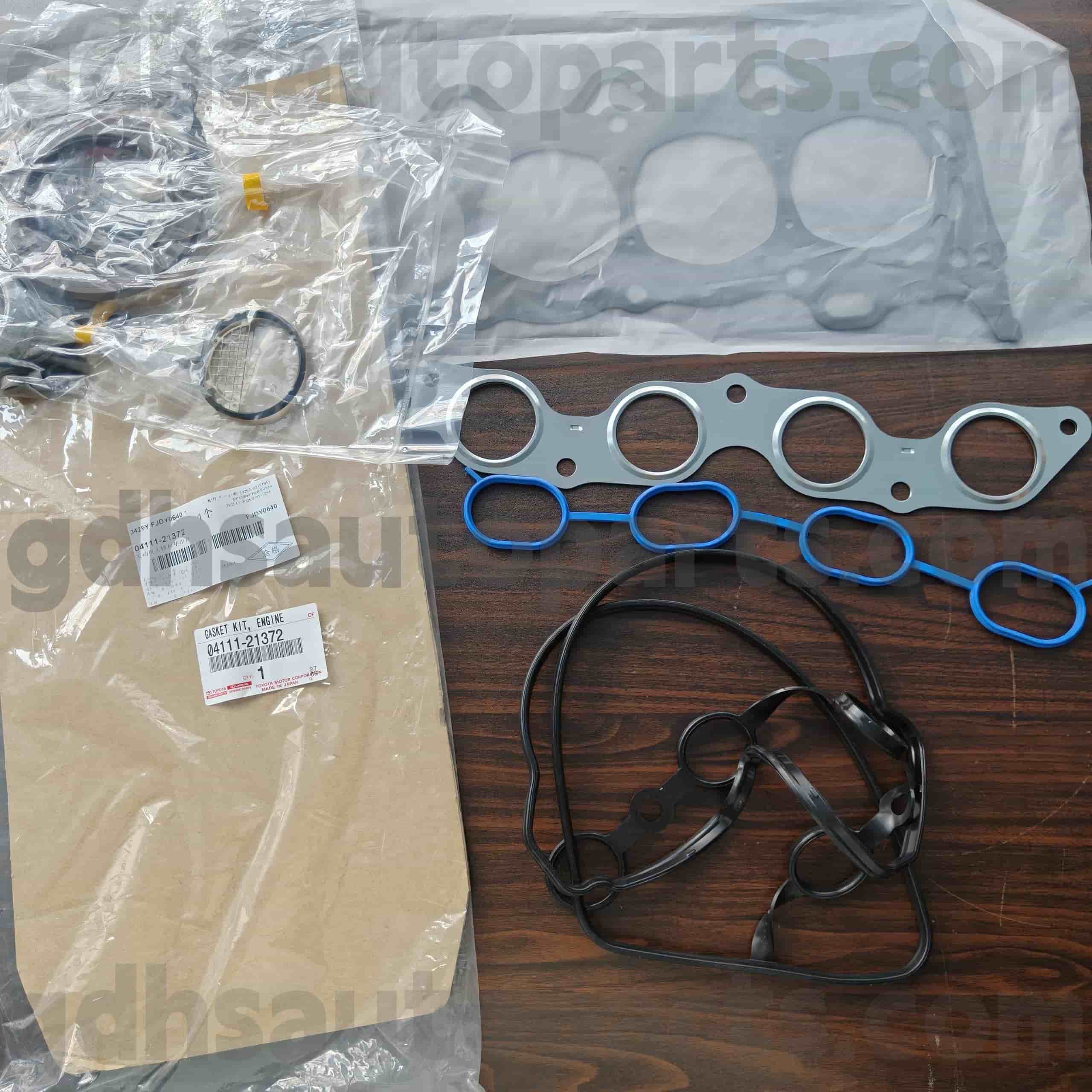 04111-21372 Toyota genuina partibus engine overhaul ornamentum in Yaris, Corolla