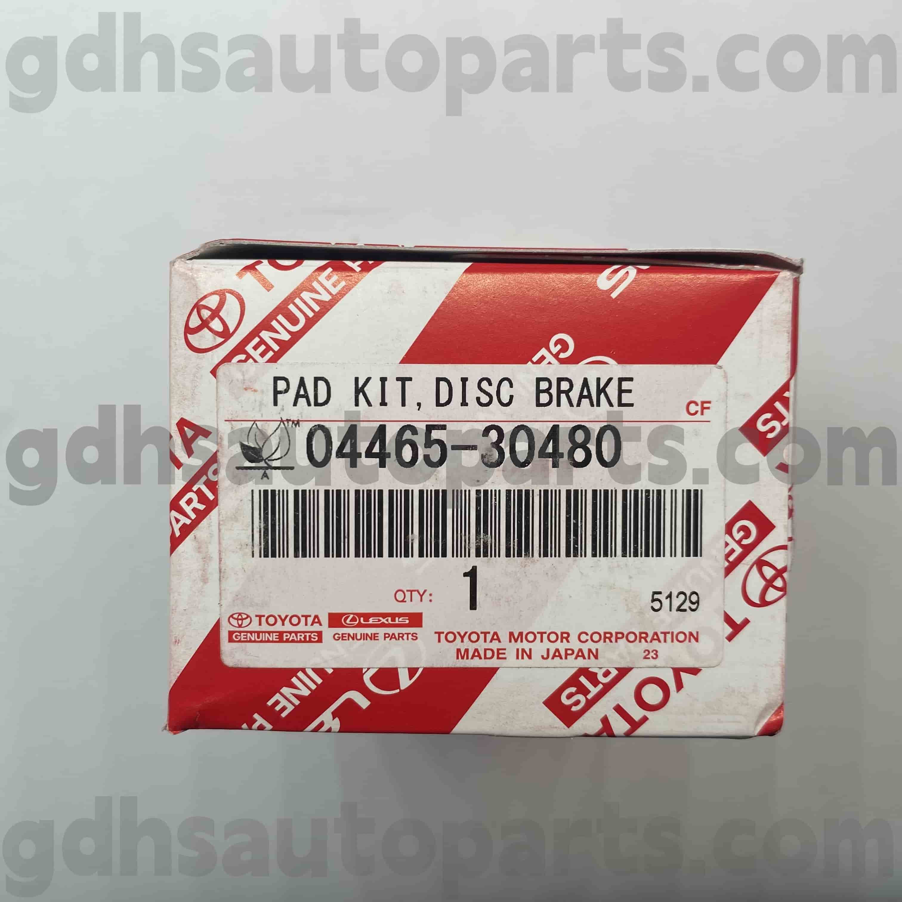 04465-30480 Toyota genuina partibus fregit pads ad Mark X, coronam, Lexus est series Chassis nulla. Gse30 GRX