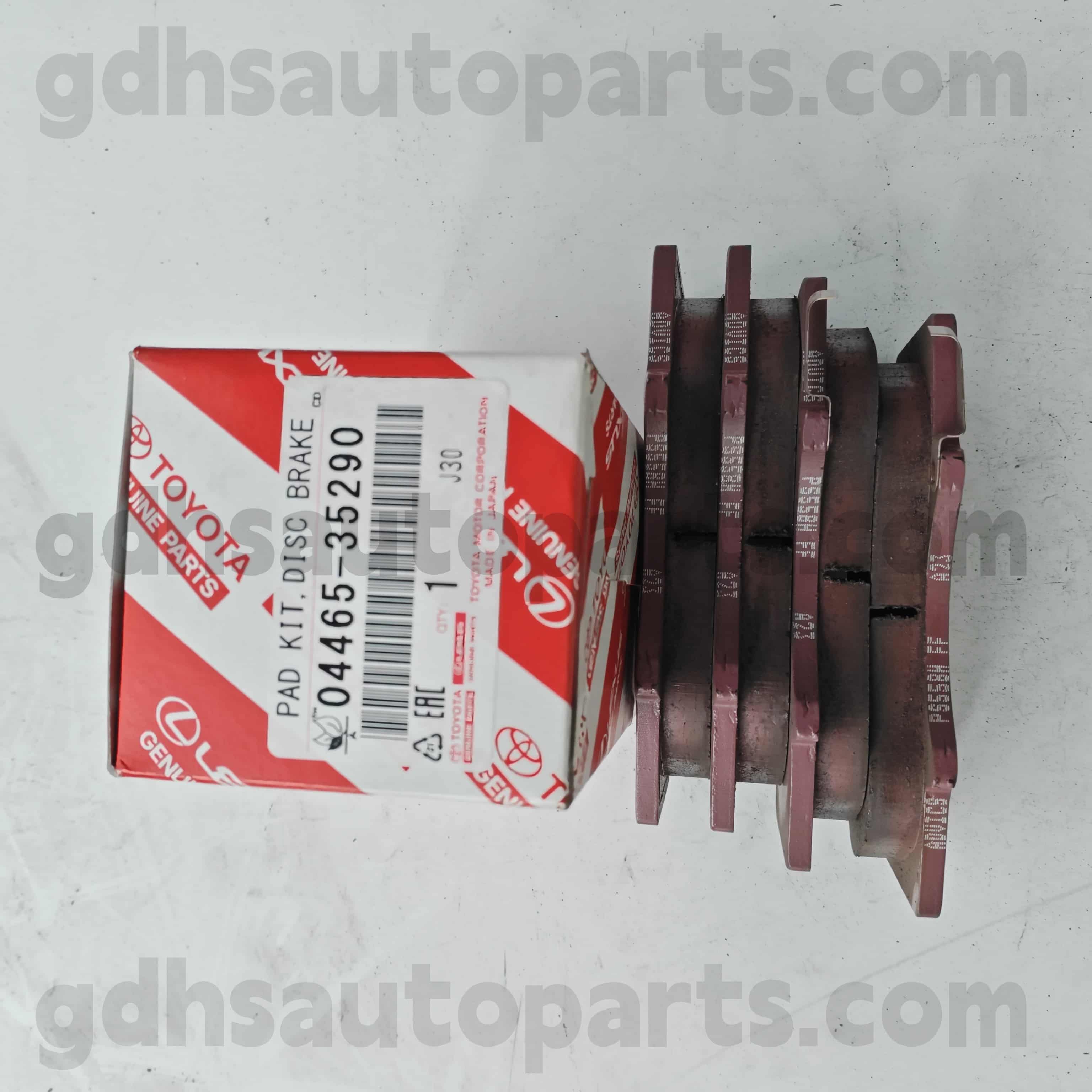 04465-35290 Toyota genuina partibus fregit pad ad terram Prado Prado, Fortuner, FJ Crocus, Hilux, Sequoia chassis no.grj12 #, KDJ120, KZJ120 # .. Arl, GCC12, Gn