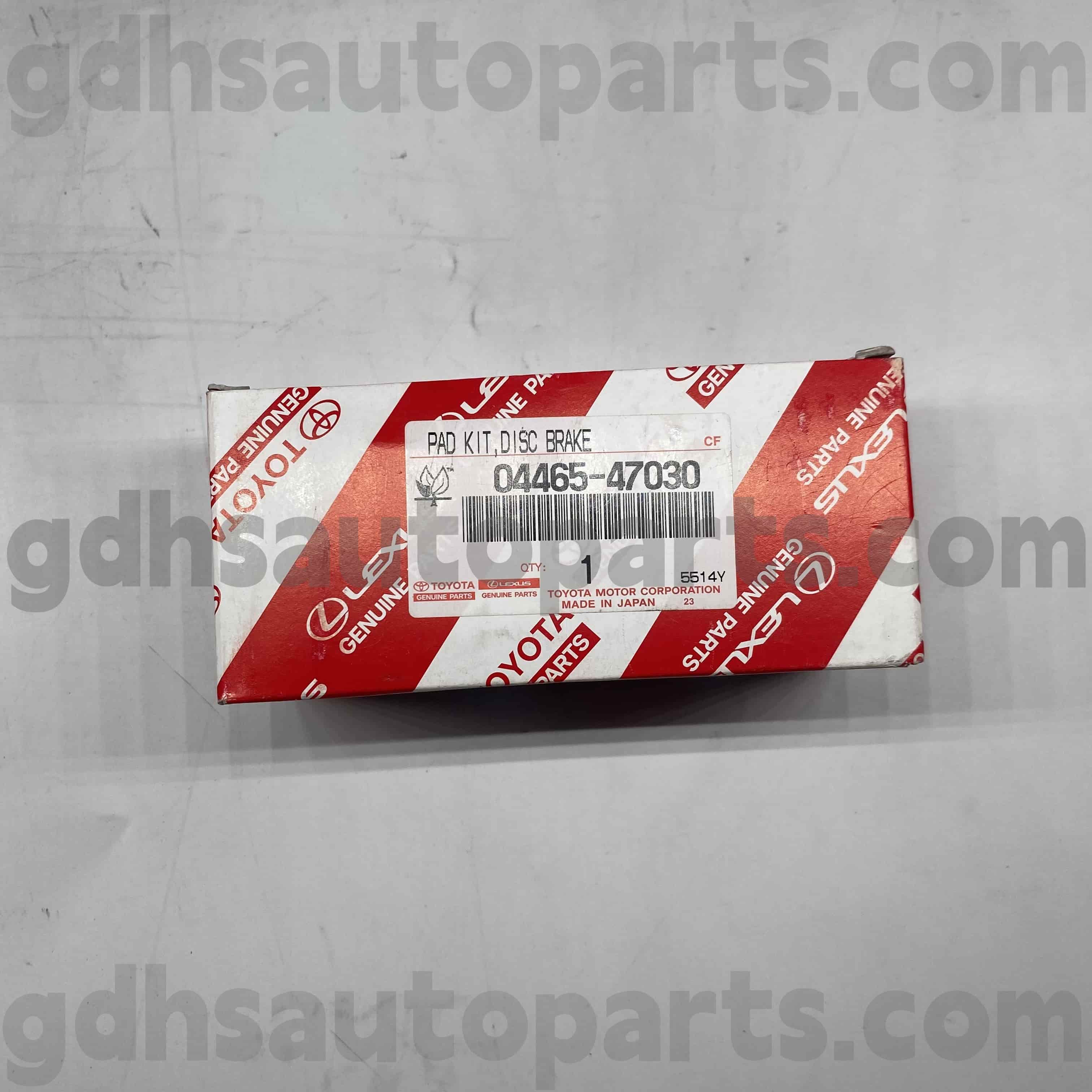 04465-47030 Toyota genuina partibus fregit pads pro prius, Celica Chassis nulla. ZZT230