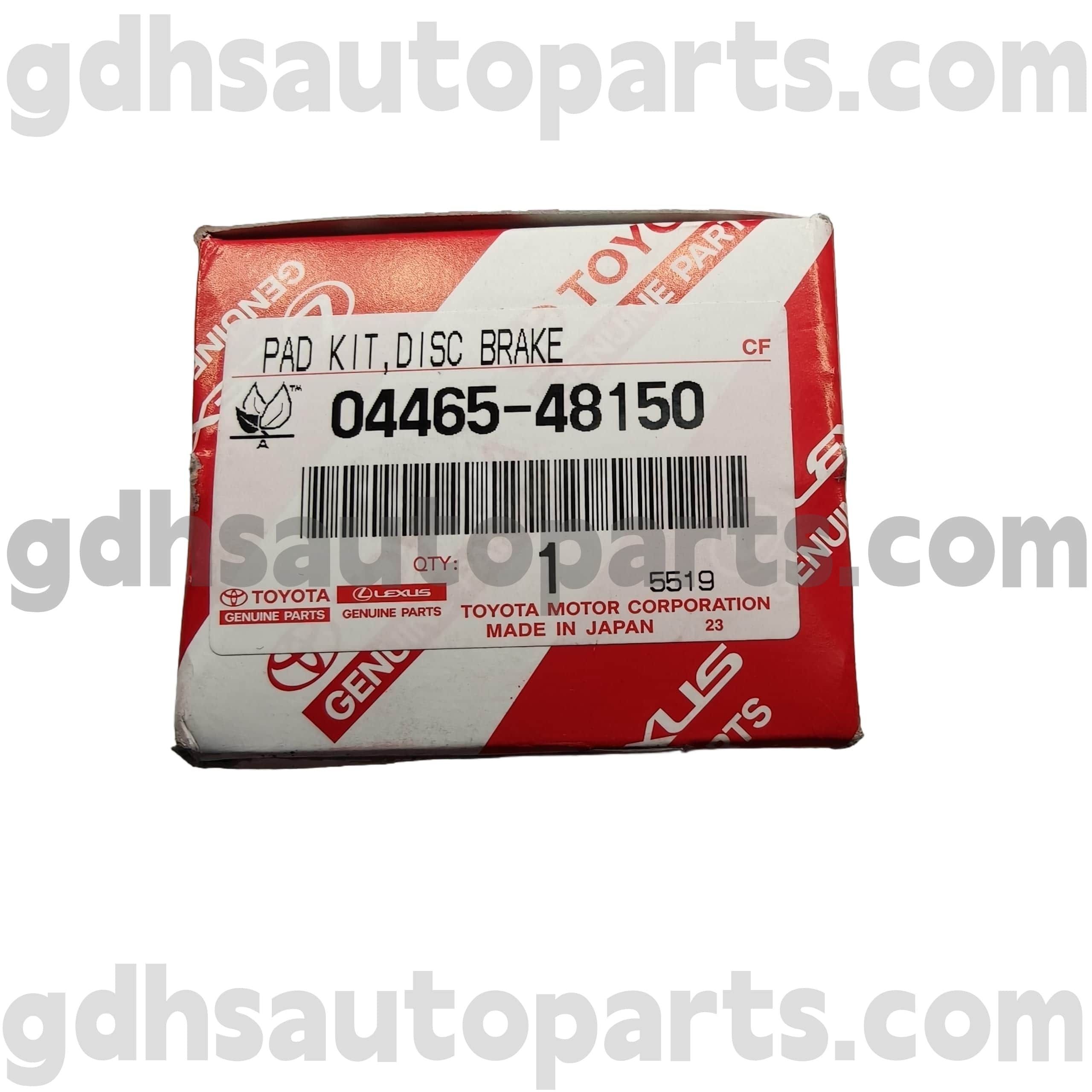 04465-48150 Toyota genuina partes fregit pads ad harrier / Hybrid, alphardus Chassis nulla. Ayh30