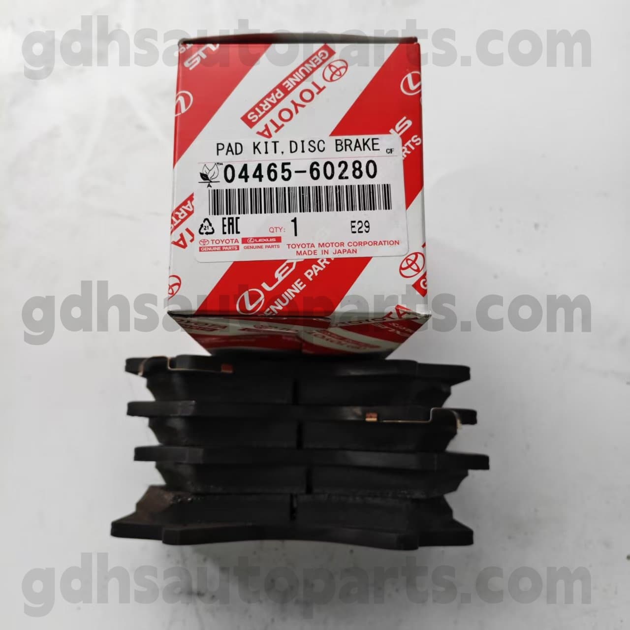 04465-60280 Toyota genuina fronte fregit pad in terra, lx450d / CDLX / DLXX Chassis non. Uzj200