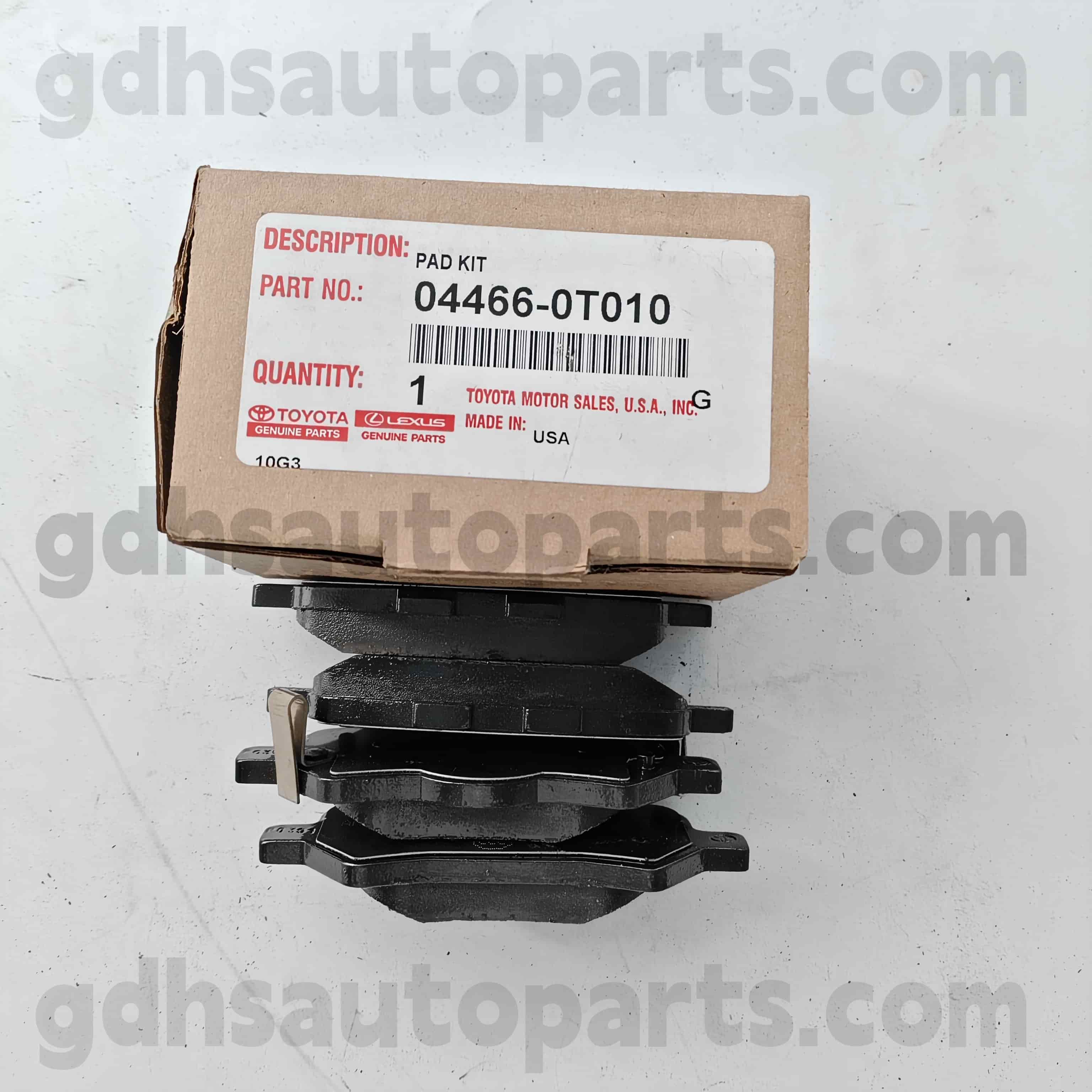 04466-0T010 Toyota genuina partes tergo fregit Pad ad veniar Chassis nulla. AGV1 #