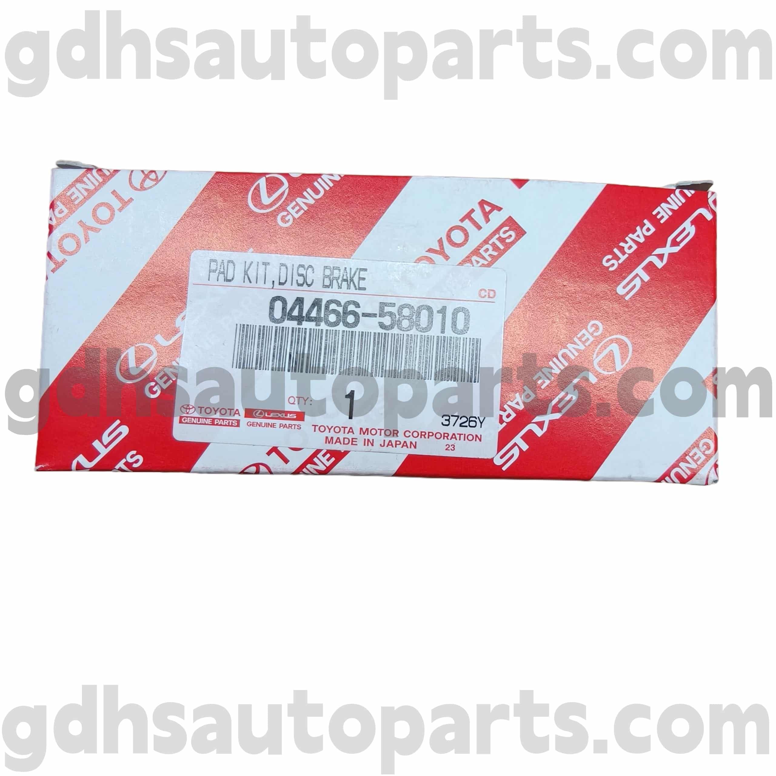 04466-58010 Toyota genuina partes tergo fregit pads pro Previa, alphard, Estima Chassis nulla. Ggh20