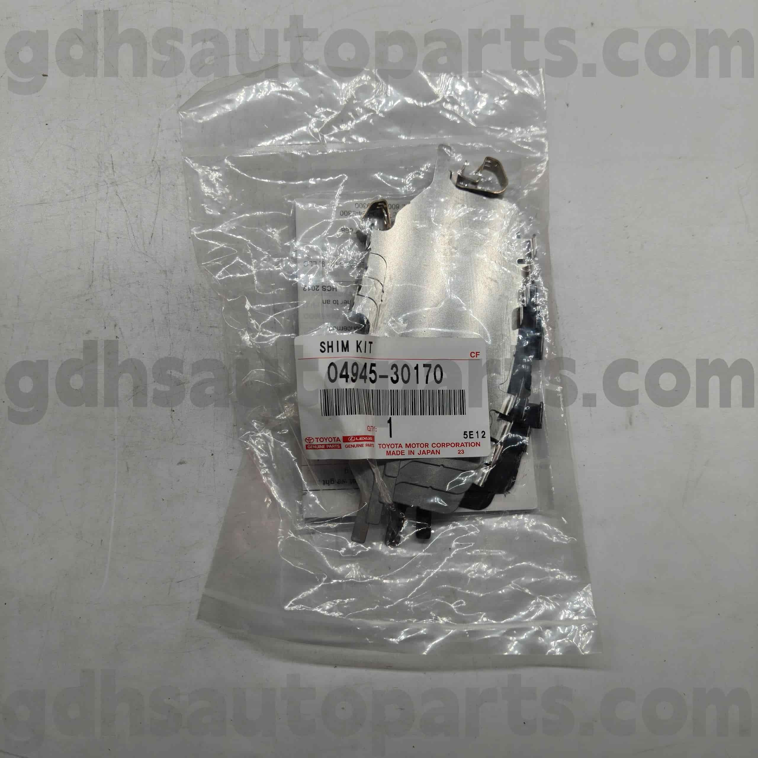 04945-30170 Toyota genuina partibus fregit sonus tincidunt pads ad coronam, Mark x Chassis nulla. GRS182 XX # GRX