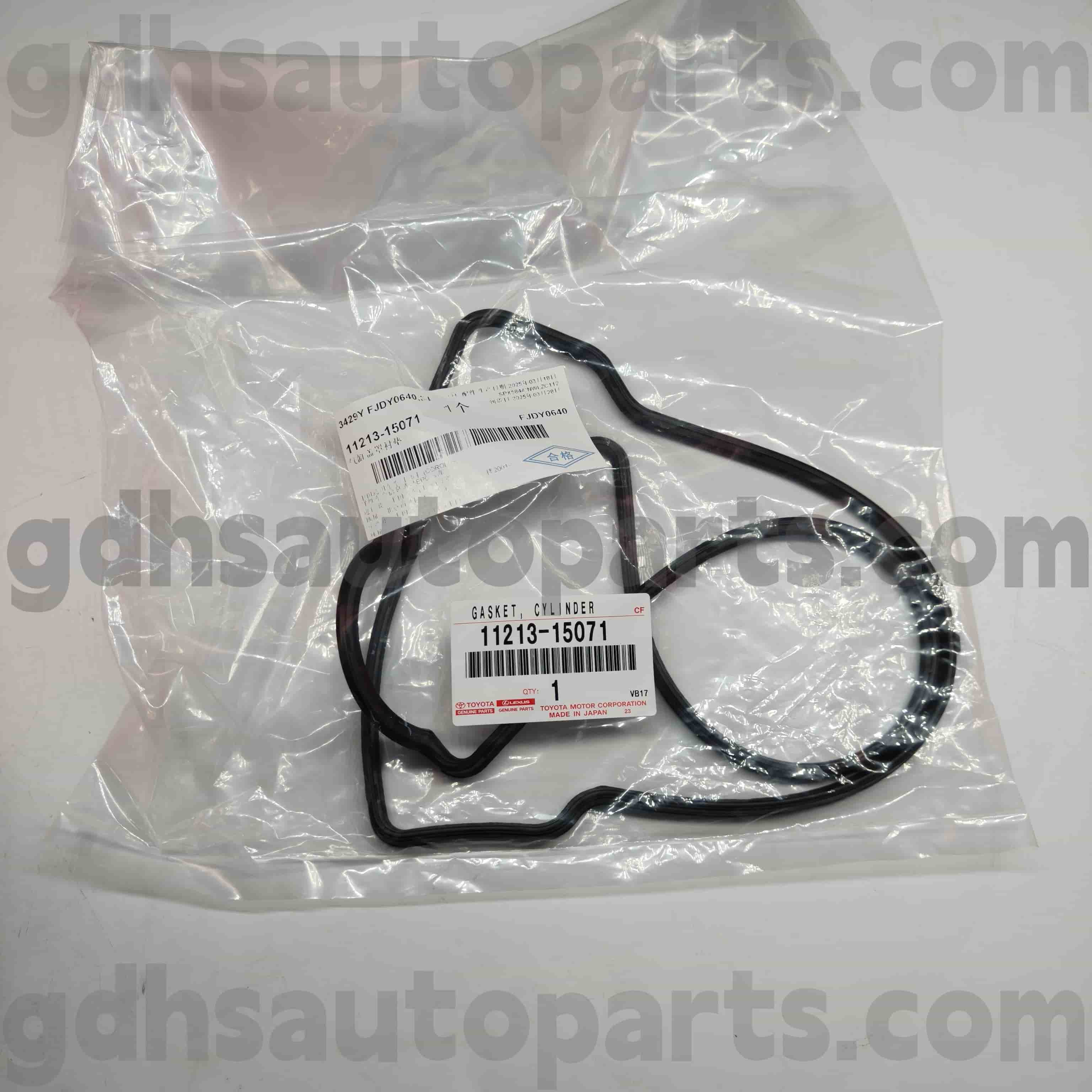 11213-15071 Toyota genuina partes Cover Cover Flexilis Orbis ad Corolla, Celica, Soluna Chassis nulla. AE10 # XI # al50