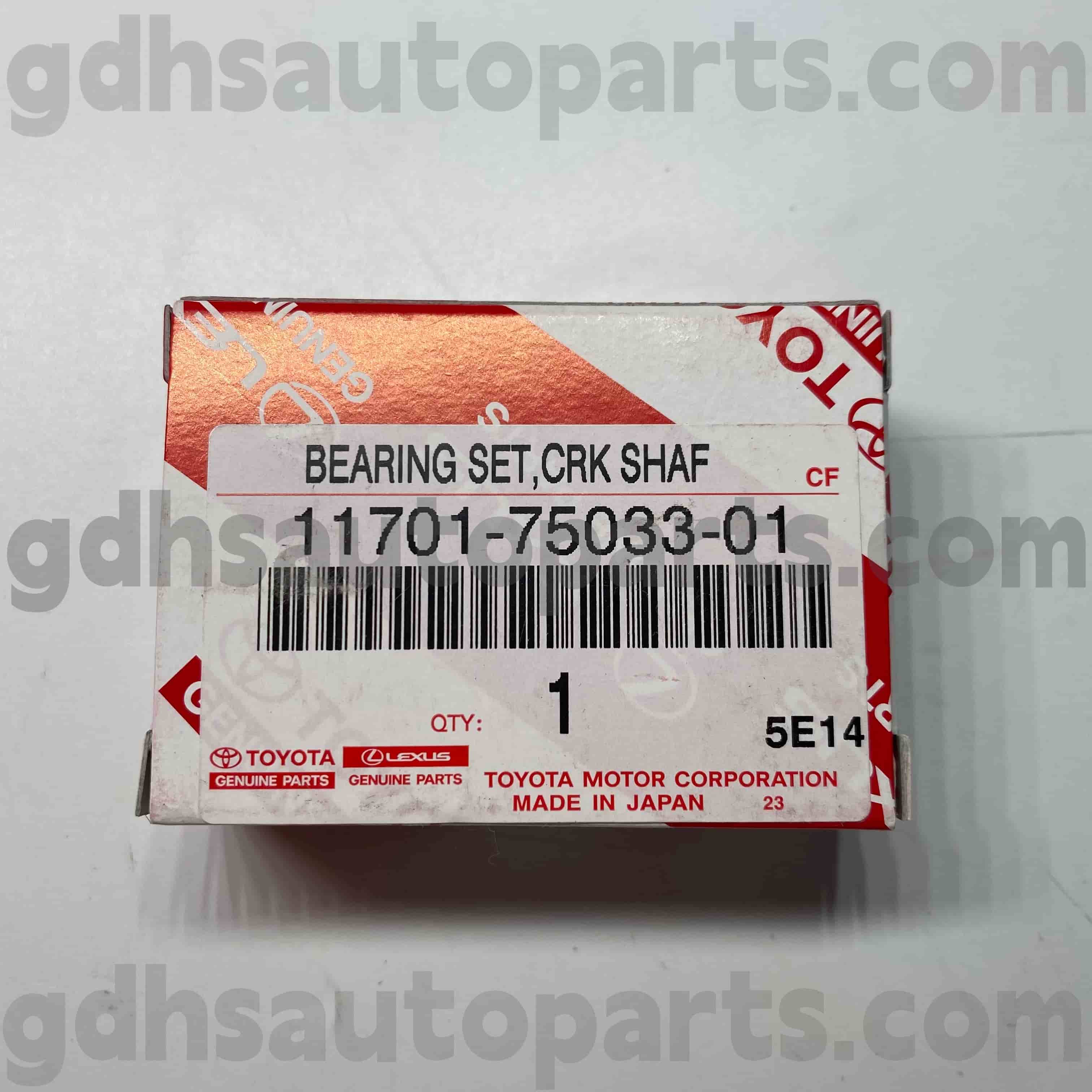 11701-75033-01 Toyota Partes Genuinae Crankshaft supportantes COASTER, METAMORPHOSES PRADO, TACOMA Chassis NO.TRJ152