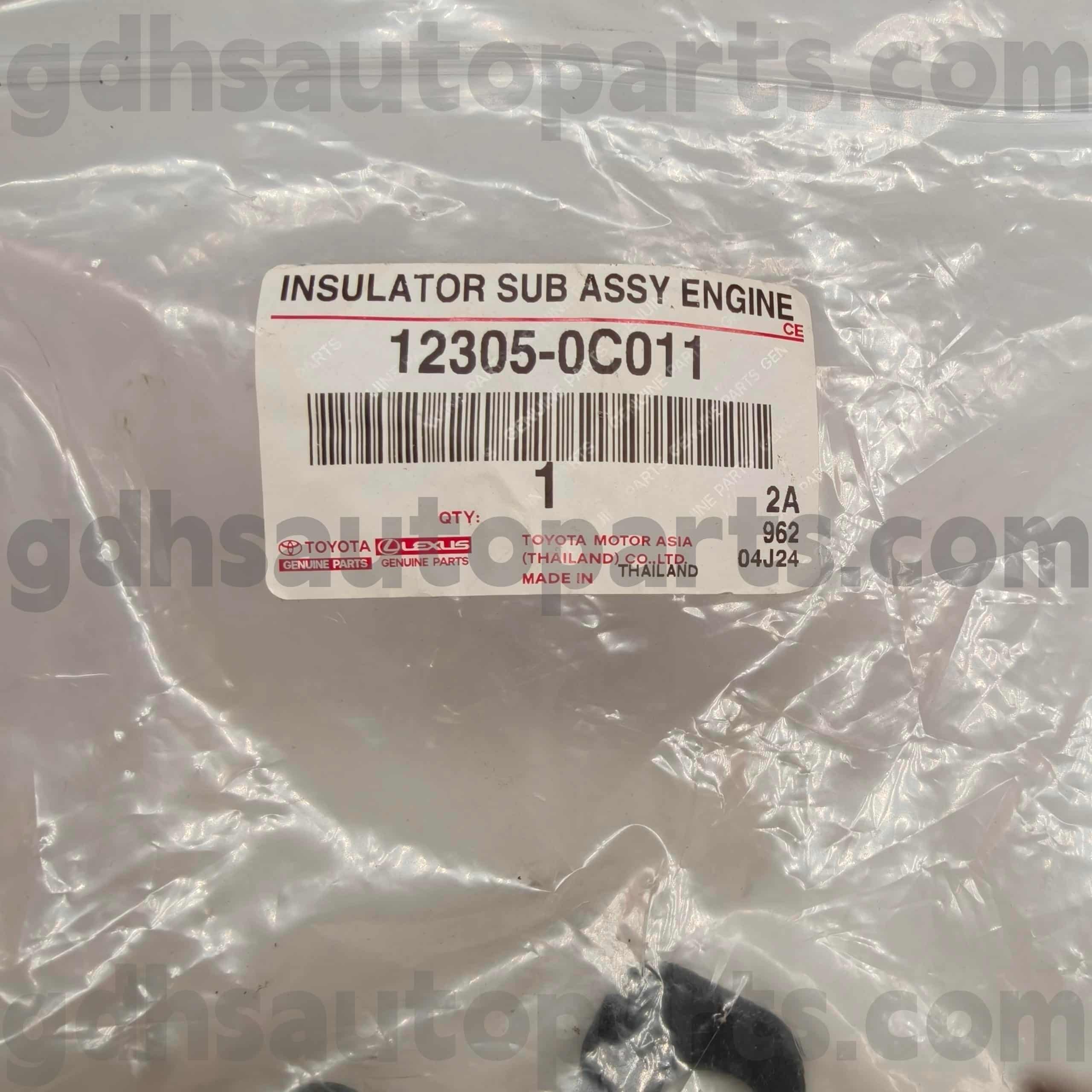 12305-0C011 Toyota Genuine Parts Engine Mount pro HILUX, FORTUNER Chassis NO.TGN51