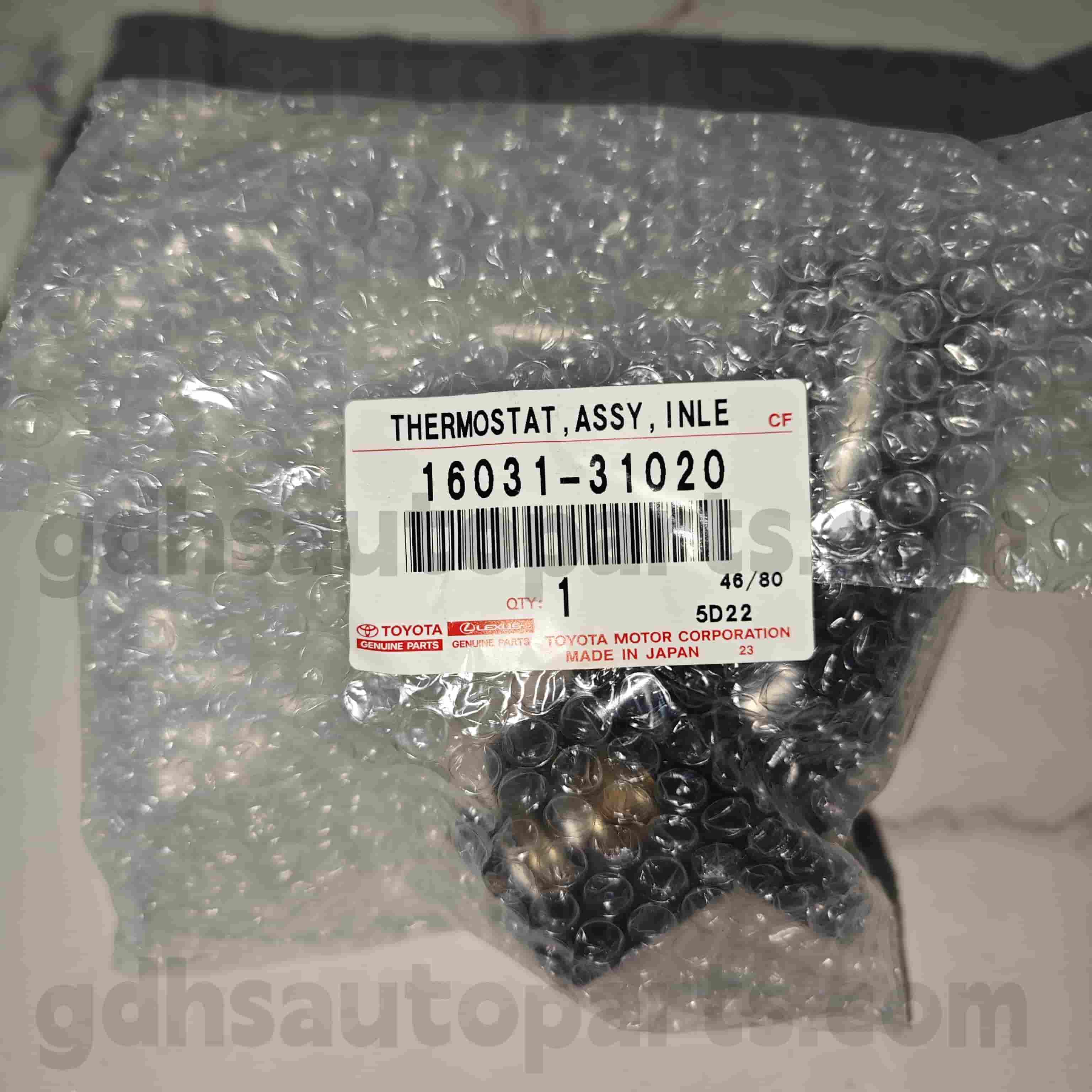 16031-31020 Toyota genuina partes thermostat pro Lexus GS30 / XXXV / XLIII / CDLX, coronam / Hybrid Chassis nulla. 3grfe..grs202