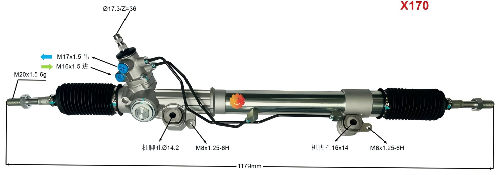 44250-60090 Automotive Gubernaculo Apparatus