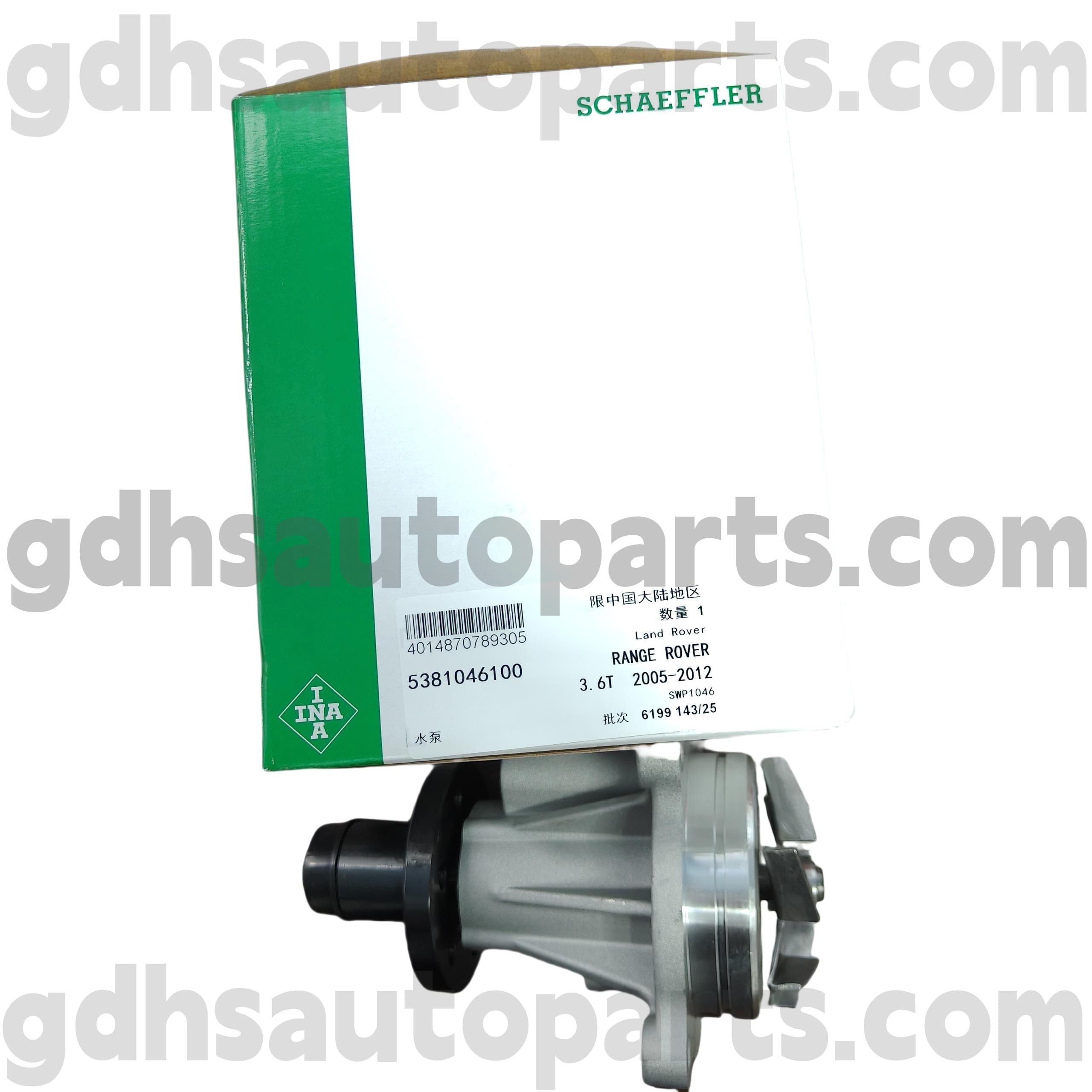 5381046100 schaeffler ina aqua pump for range Rover, range Rover ludo Oe nulla. Lr008863