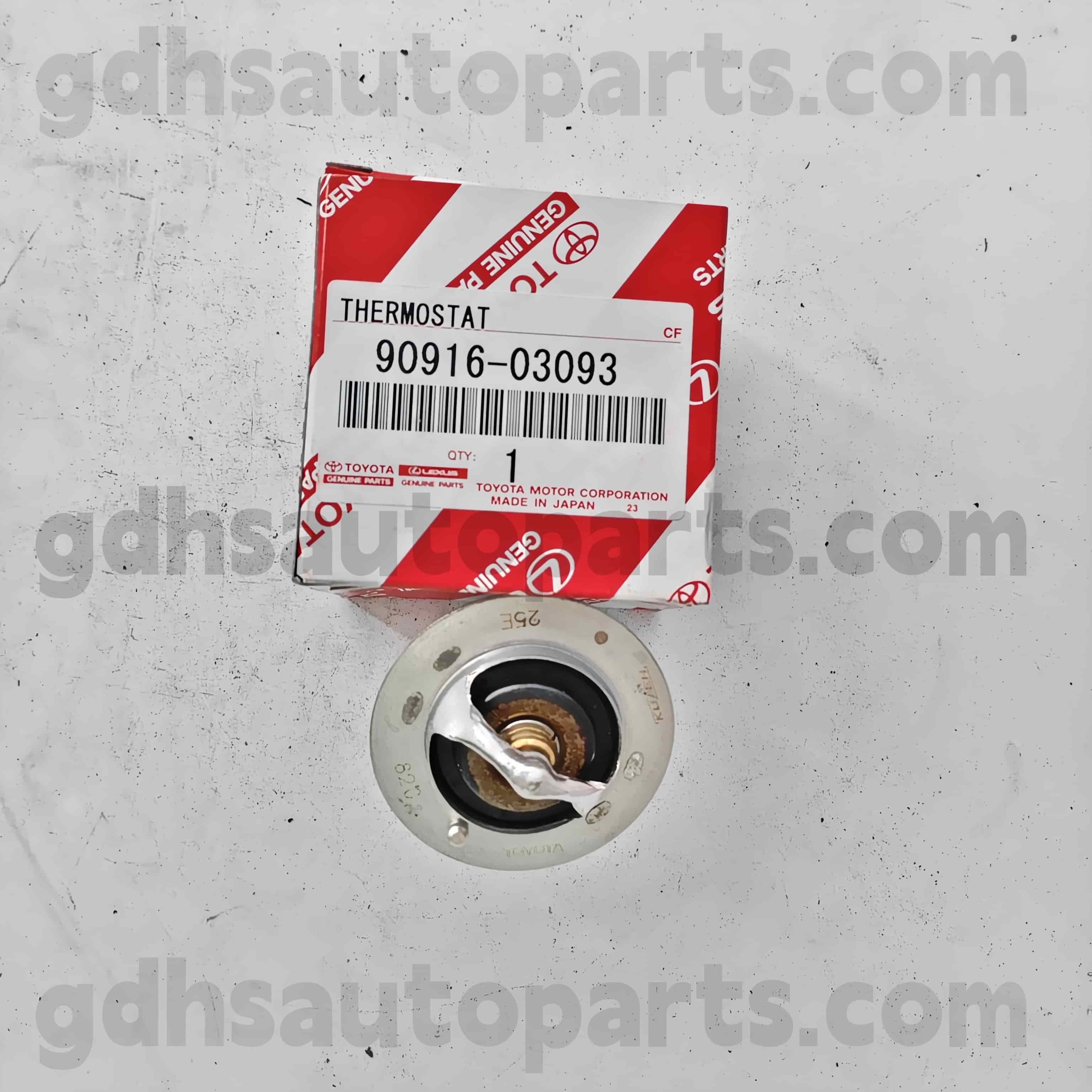 90916-03093 Toyota genuina partes thermostat ad Tacoma, Hilux, coronam, coronam, Lexus GS300, terra Cruiser Prado Chassis nulla. 1Jzgte, 1Jzge..jzx11 #