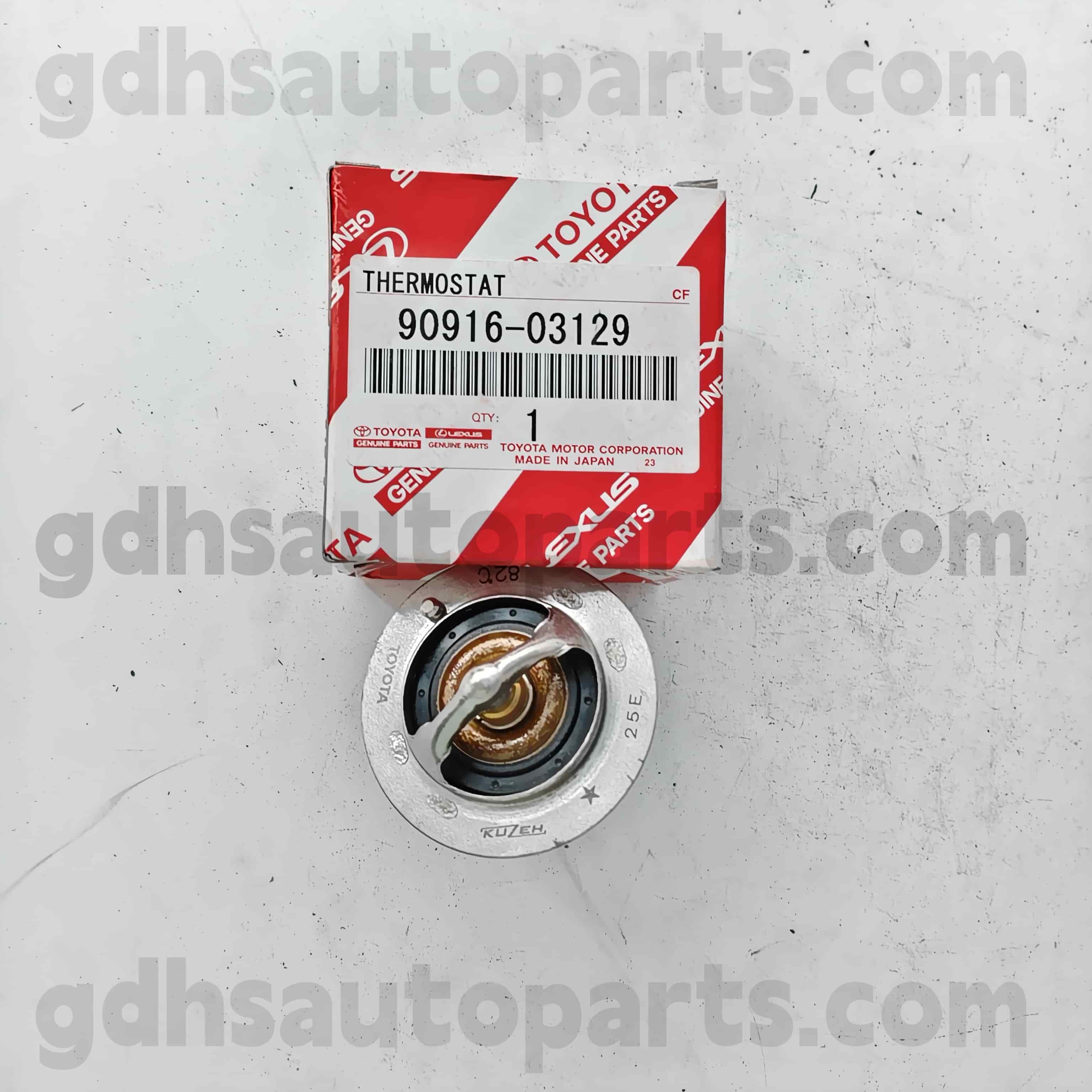 90916-03129 Toyota genuina partes thermostat ad Camry, Lexus Es2 ## / CCCL / 300H, Corolla sed, Hilux, Rav4 Chassis nulla. 2azfe..acu2 #